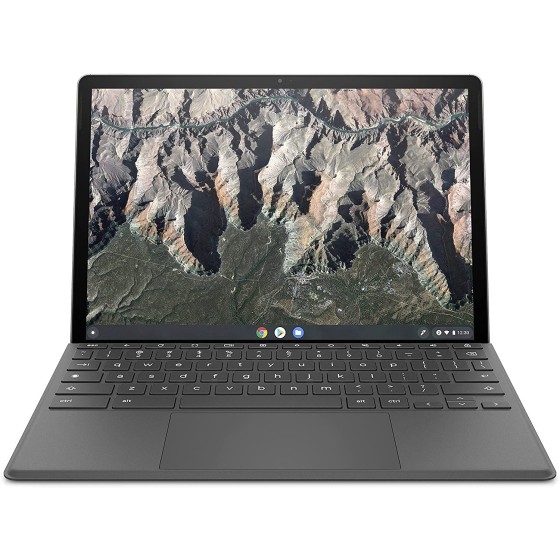 HP 惠普 Chromebook x2 11-da0050ng (11英寸 / 2.1K 触摸显示屏) 2合1 笔记本电脑 (Qualcomm Snapdragon 7c 64GB eMMC 4GB 内存 Chrome OS, QWERTZ