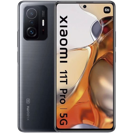 小米 11T PRO 5G + 4G 伏特(256GB,8GB)6.6 英寸 108MP 三重摄像头,NFC 双 SIM 卡(不兼容 Verizon Sprint Boost Metro Cricket)GSM 解锁全球(带快速车载充电器套
