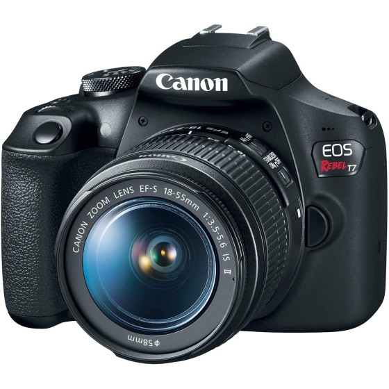 佳能 EOS Rebel T7 数码单反相机带 18-55 毫米镜头 | 内置 Wi-Fi | 24.1 MP CMOS 传感器 | DIGIC 4+ 图像处理器和全高清视频 数码单反相机带 18-55 毫米镜头 | 内置 Wi-Fi | 24.1 MP CMOS 传感器 | DIGIC 4+ 图像处理器和全高清视频